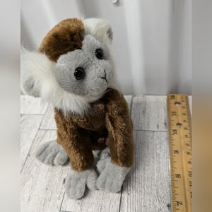 Ty Jungle Plush Monkey Toy - Brown and White